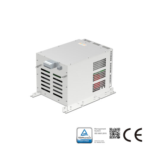 SC630F5-150-006に対応したFans-tech ECファン用高調波フィルター。1台のフィルターで最大5台のファンを駆動可能。
