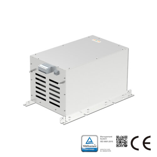 SC560F5-150-008に対応したFans-tech ECファン用高調波フィルター。1台のフィルターで最大2台のファンを駆動可能。